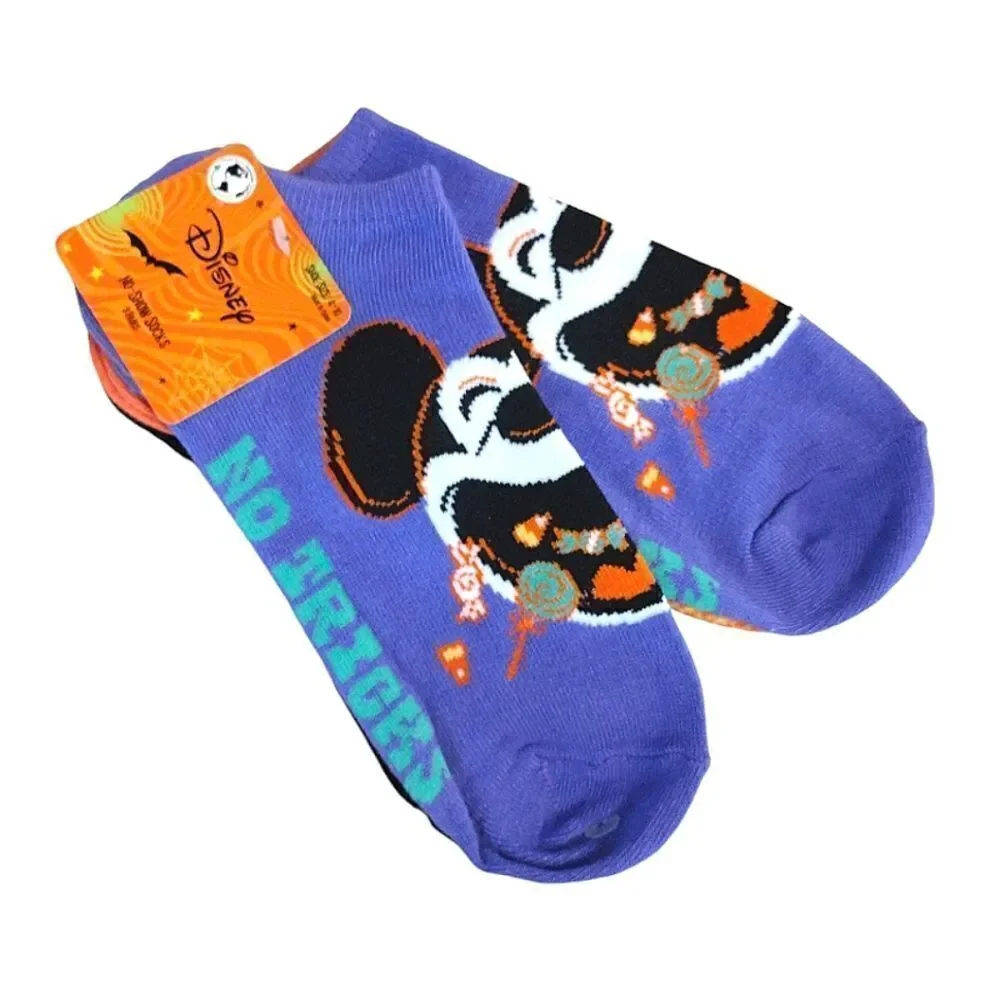 Disney‎ Mickey Minnie Mouse Halloween Themed No Show Socks NWT